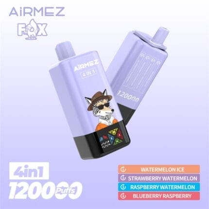 airmez fox 4in1 120k watermelon ice strawberry watermelon blueberry raspberry