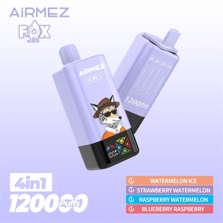 airmez fox 4in1 120k watermelon ice strawberry watermelon blueberry raspberry