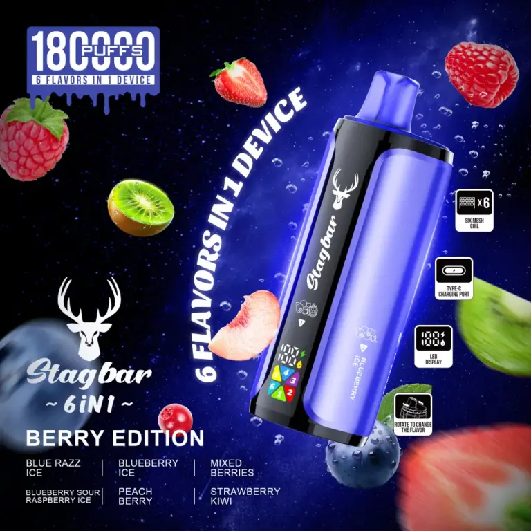 stag bar 6in1 180000 puffs